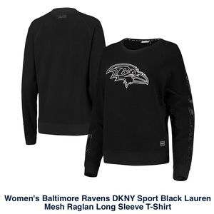 DKNY Baltimore Ravens Long Sleeve Pullover